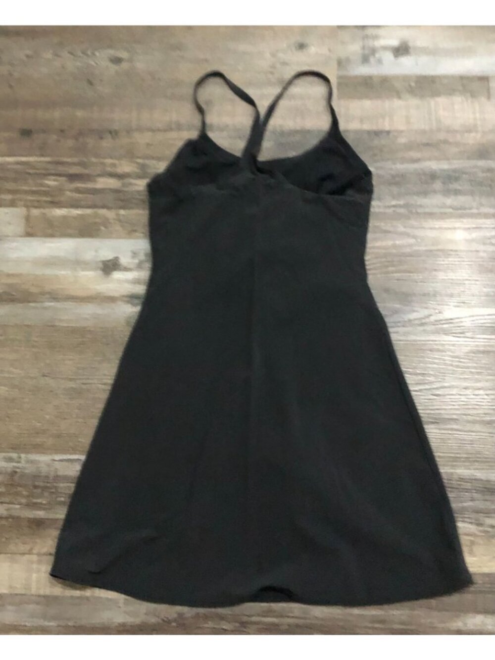 Outdoor Voices The Exercise Dress XS Black W/Shorts Tennis Golf Racerback - Picture 2 of 6